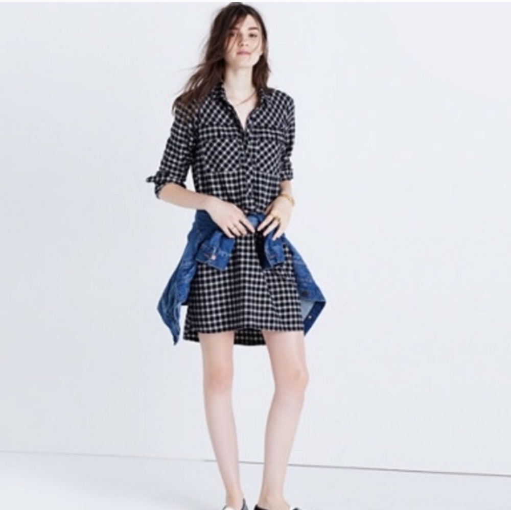 Madewell Daywalk Shirt Hilldale Plaid Dress XXS